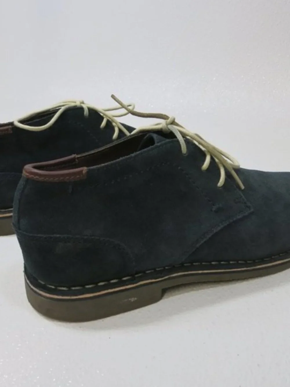 Reaction Kenneth Cole Suede Leather Chukka Boot Men's Footwear Shoes 12